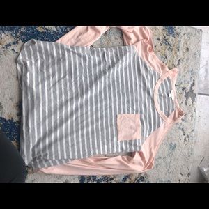 Cut out shoulder long sleeve top